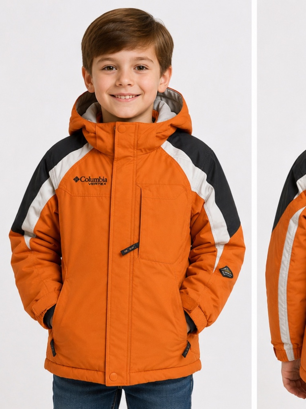 Columbia Youth Size 8 Omni-Shield Waterproof Hooded Winter Jacket